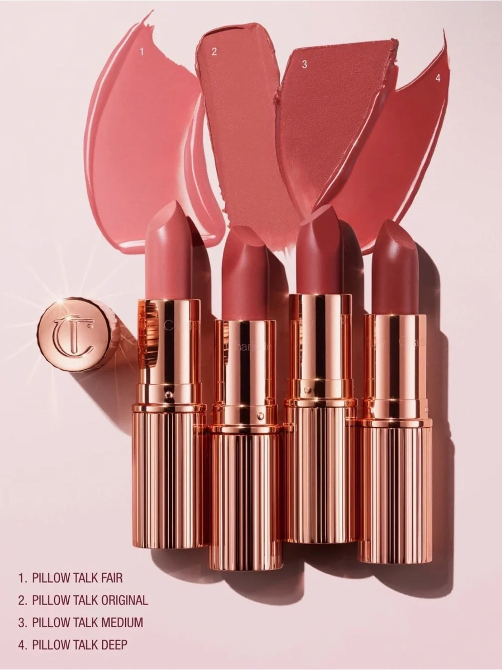 Charlotte Tilbury NEW Matte Revolution hydrating lipstick  Pillow Talk MED color